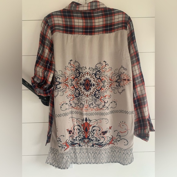 White Crow Red and Blue Plaid Shirt - Picture 1 of 3